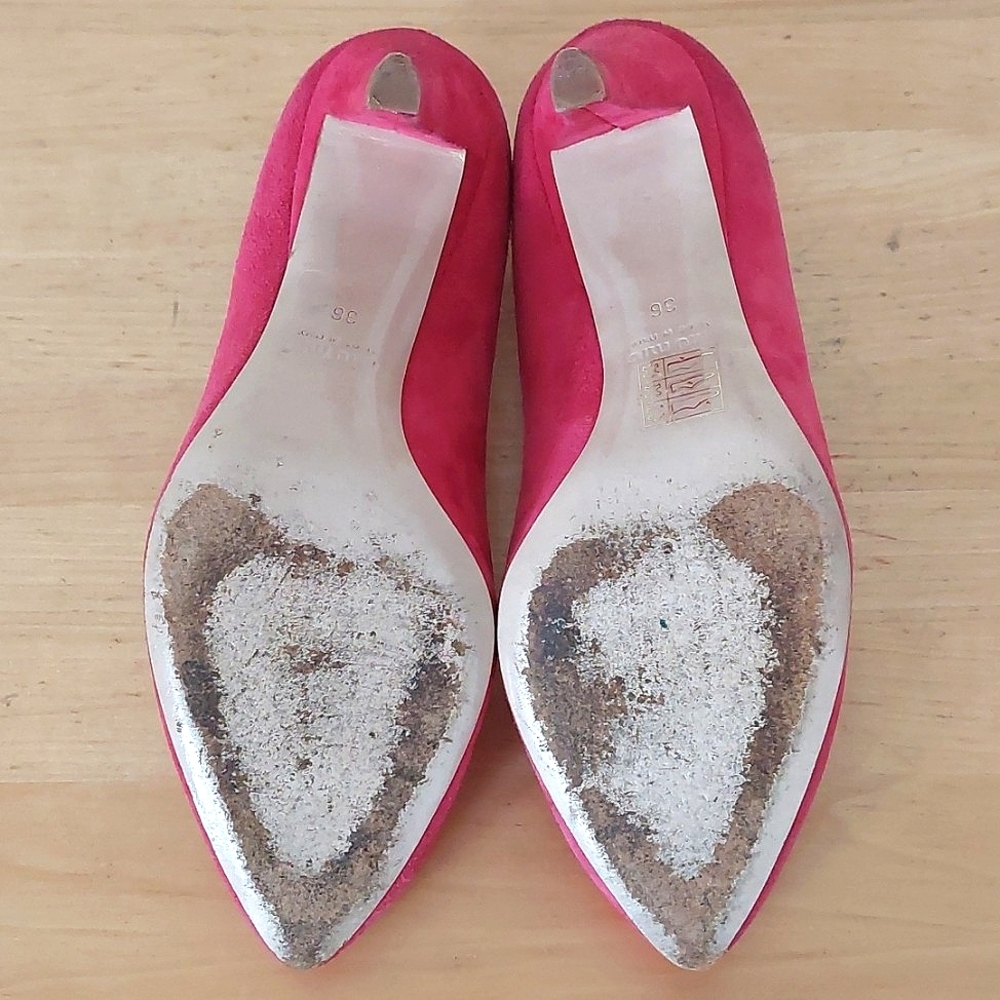 Miu Miu pink suede leather Heel shoes - Picture 13 of 15
